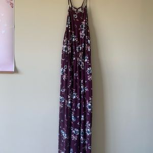 High neck maxi dress